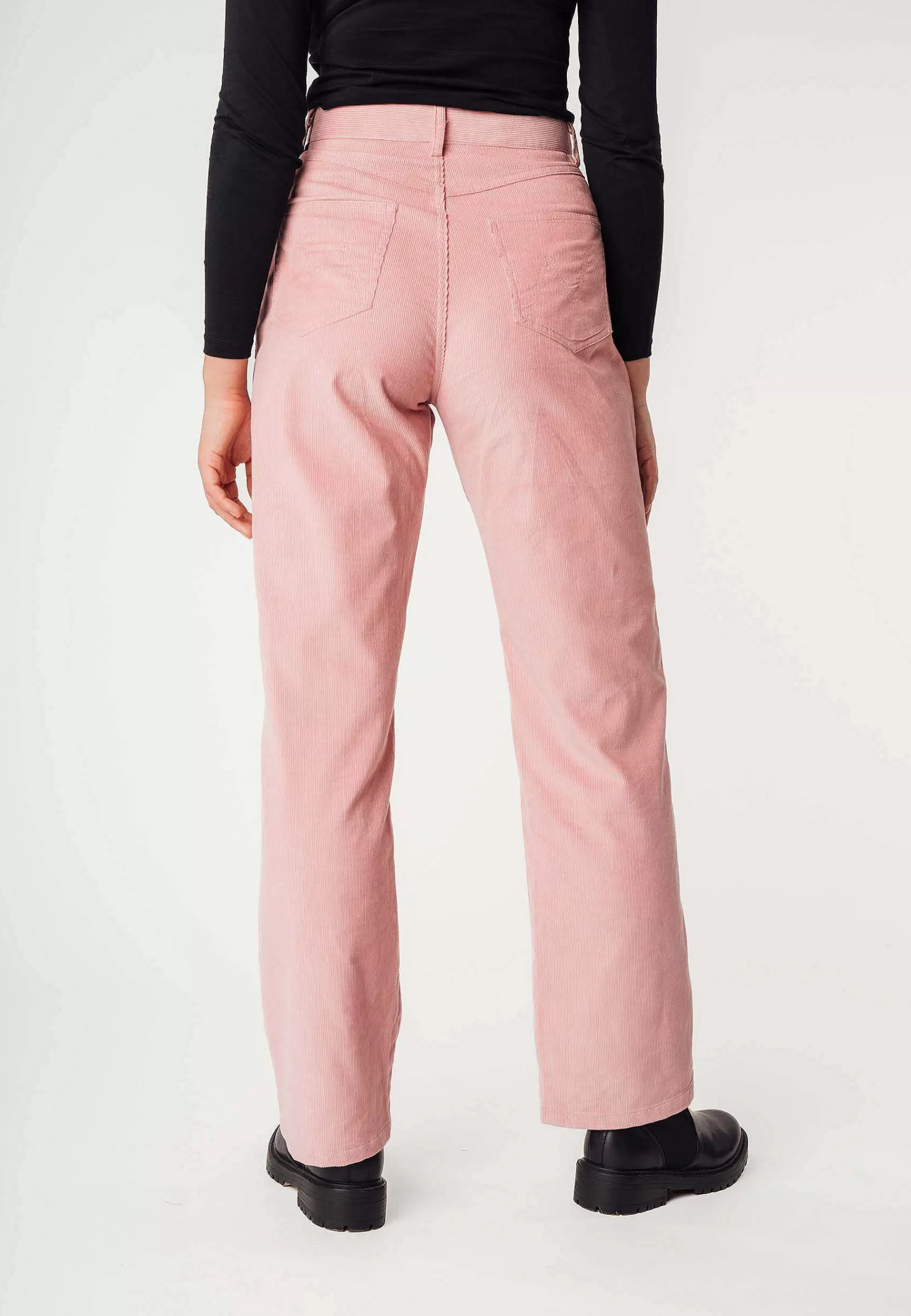 Online Cord Hose Mit Hohem Bund Und Weitem Bein Oorja Damen Hosen