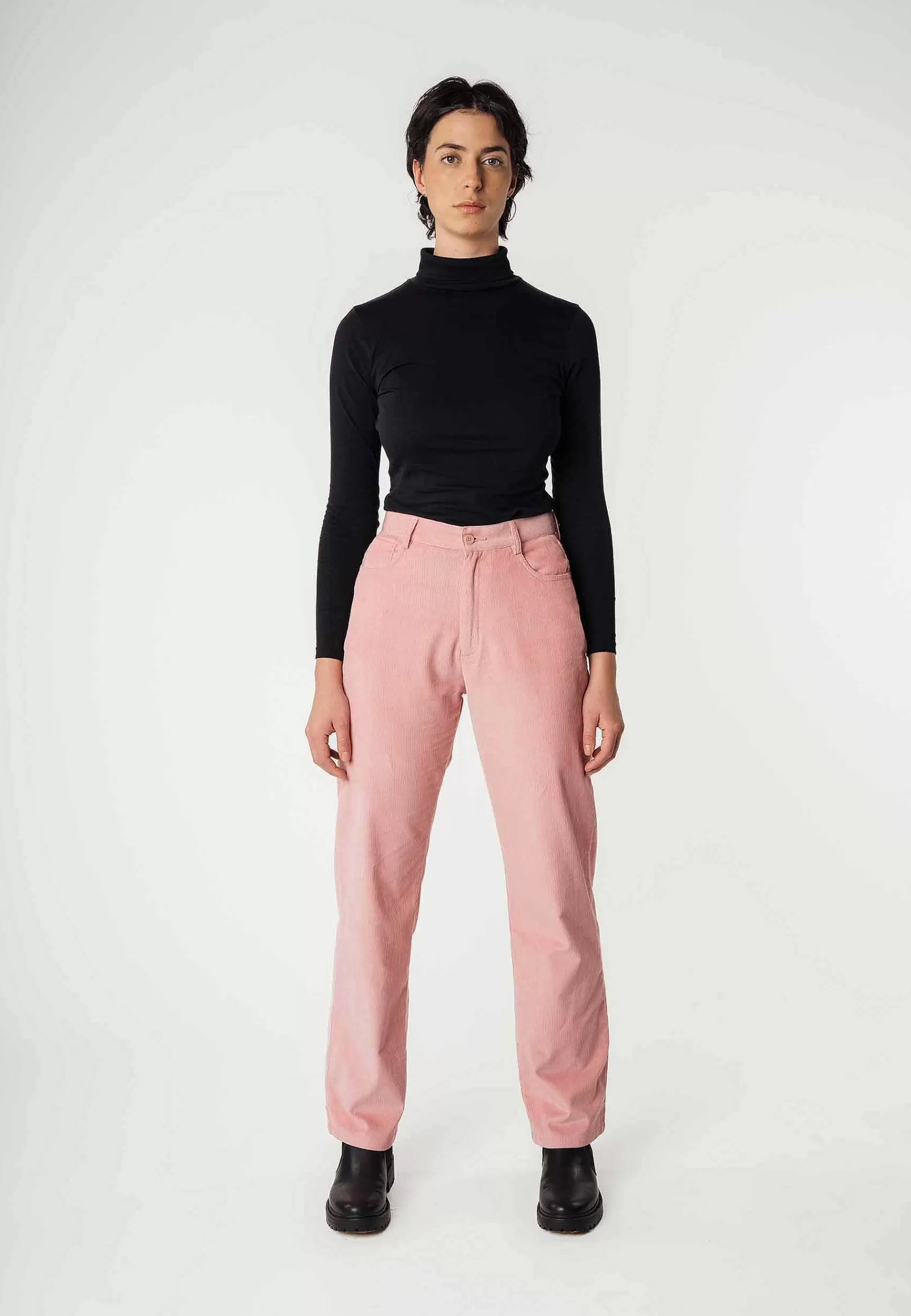 Online Cord Hose Mit Hohem Bund Und Weitem Bein Oorja Damen Hosen