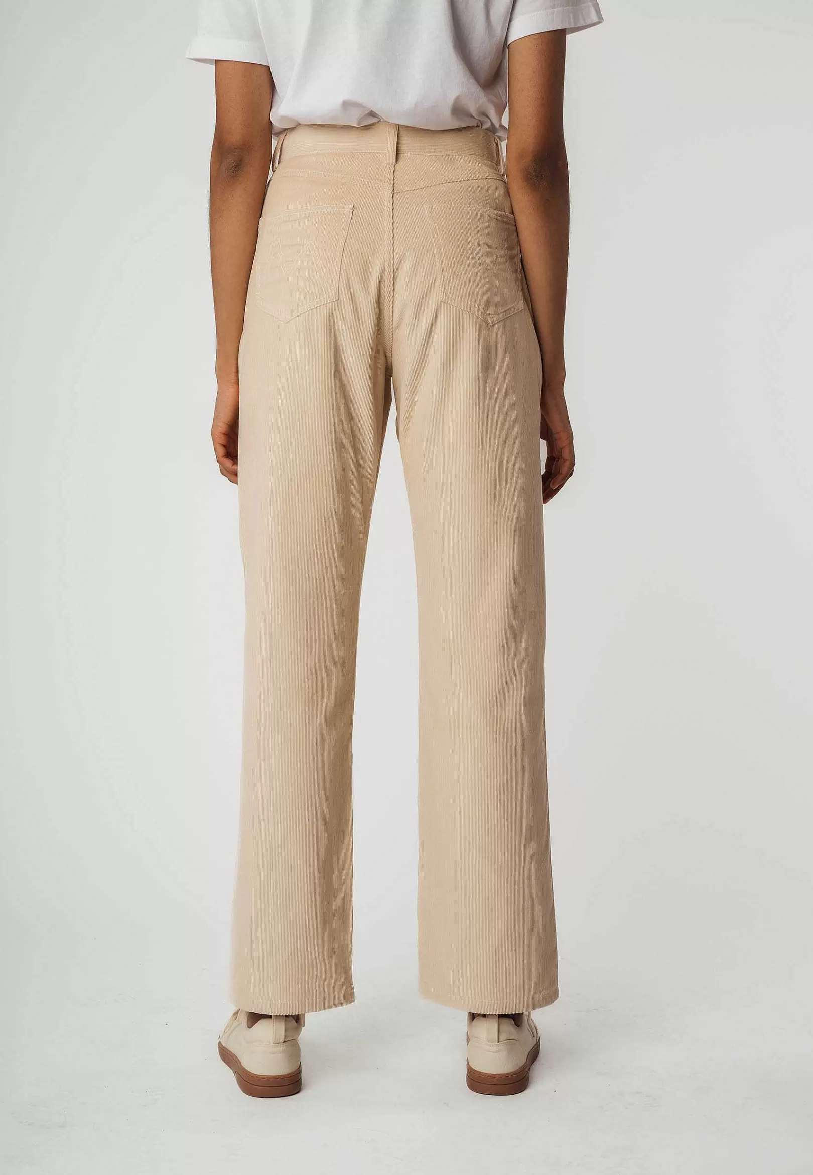 Online Cord Hose Mit Hohem Bund Und Weitem Bein Oorja Damen Hosen